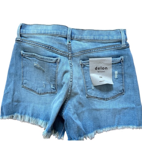 Edyson Delon Denim High Rise Short in Light Park Wash NWT - Picture 8 of 16